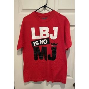 LeBron James Is No Michael Jordan Large T-shirt Red